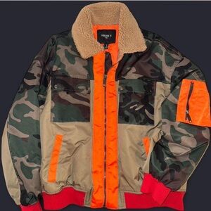 Unisex Camo Bomber Jacket